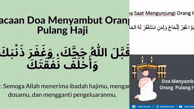 Doa Orang Pulang Haji