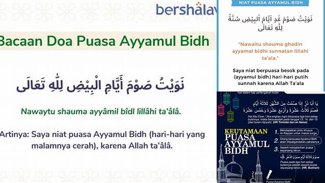 Temukan 10 Hal Penting tentang doa puasa ayamul bidh untuk Idul Fitri Penuh Berkah