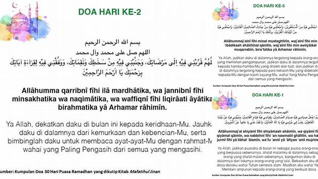 Doa Puasa Hari Ke 5