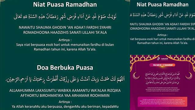 Doa Puasa Ramadhan