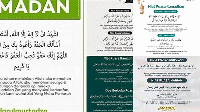 Doa Puasa Ramadhan 1 Bulan