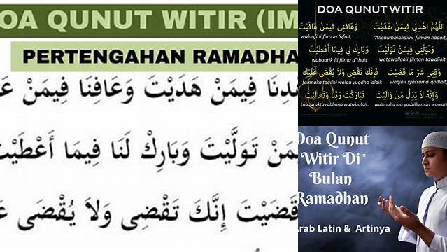 Inilah 10 Hal Penting tentang doa qunut witir ramadhan untuk Idul Fitri Terbaik