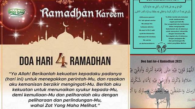 10 Hal Penting tentang doa ramadhan hari ke 4 untuk ketenangan Idul Fitri