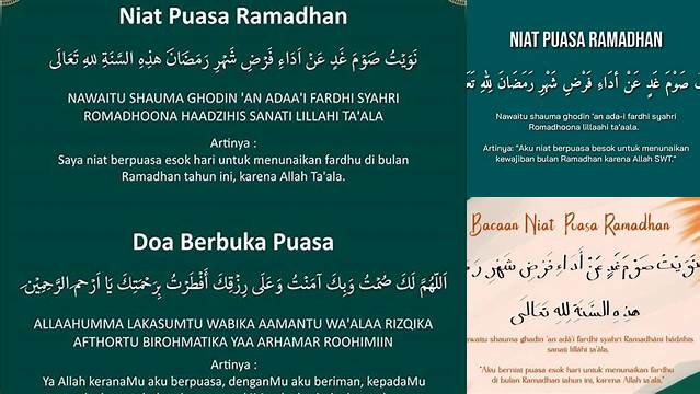 Doa Sahur Puasa Ramadhan