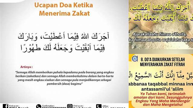 Doa Sesudah Zakat Fitrah