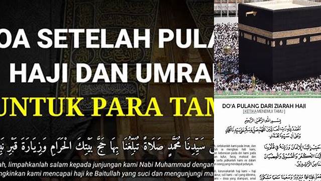 Doa Setelah Haji Untuk Tamu