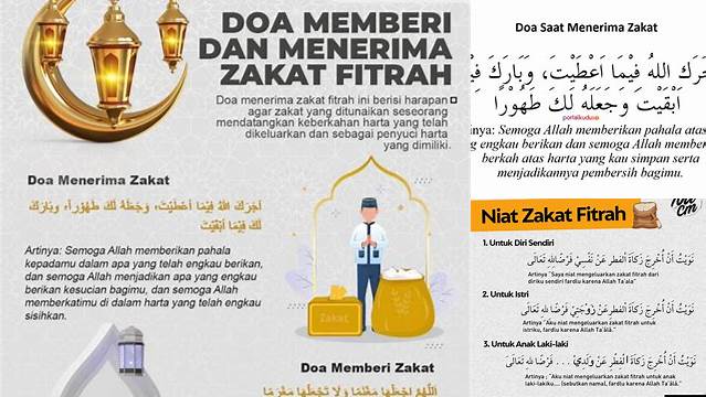 Doa Setelah Menerima Zakat Fitrah