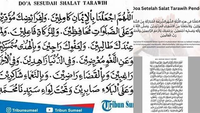 Temukan 8 Hal Penting tentang doa setelah salat tarawih untuk Idul Fitri Terbaik