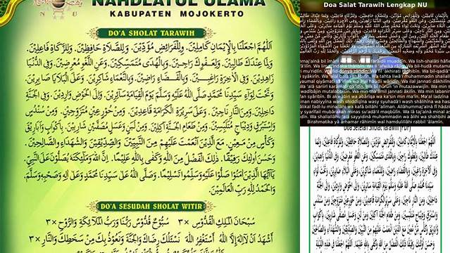 Doa Setelah Tarawih Nu