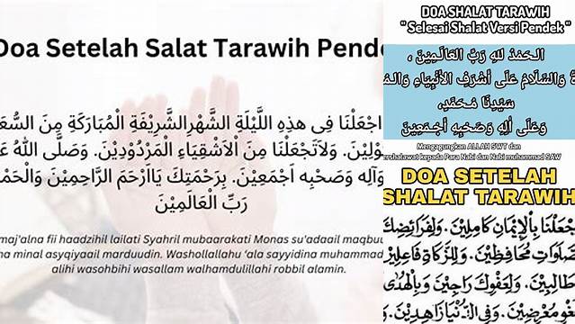 Doa Setelah Tarawih Pendek