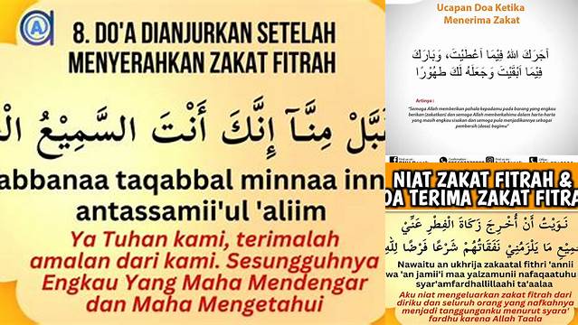 Doa Setelah Zakat Fitrah