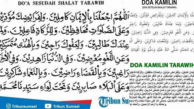 Ketahui 8 Hal Penting tentang Doa Setelh Tarawih untuk Idul Fitri yang Khusyuk