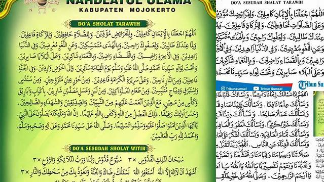 Doa Shalat Tarawih Dan Witir