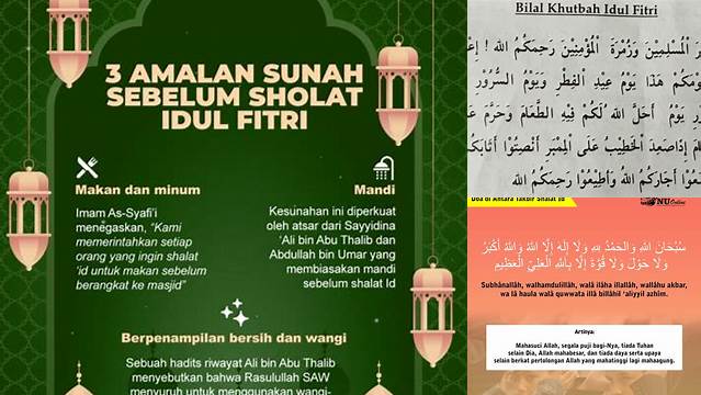 Doa Sholat Idul Fitri