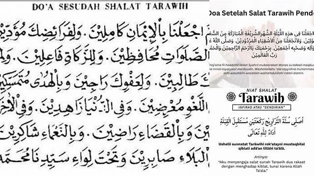 Doa Tarawih Sendiri