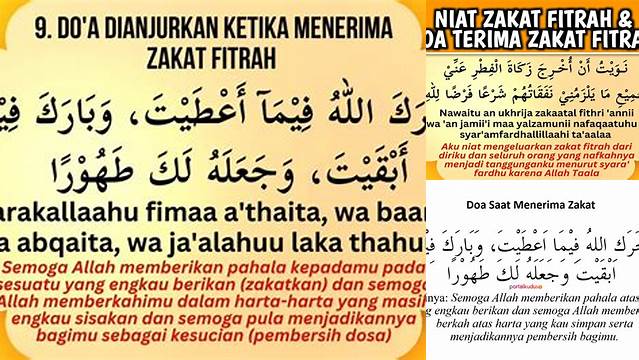 Doa Terima Zakat