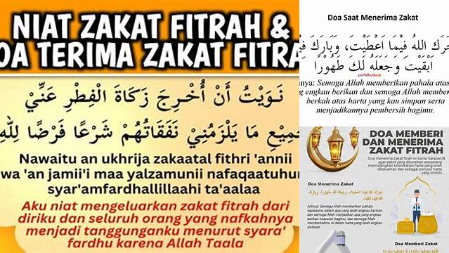 Doa Untuk Menerima Zakat Fitrah