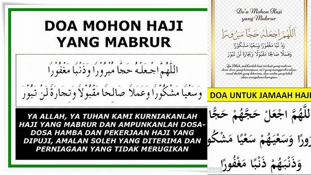 Doa Untuk Orang Haji Mabrur