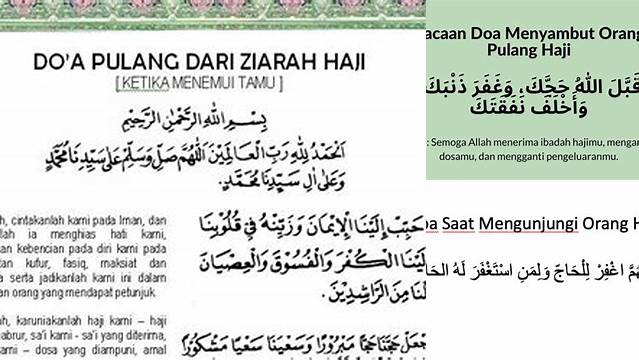 Doa Untuk Orang Yang Pulang Haji