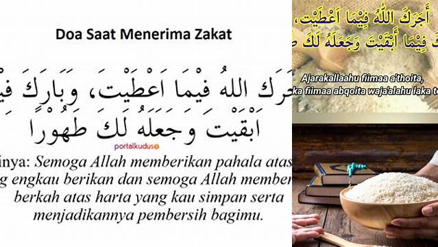 Doa Zakat Fitrah Latin