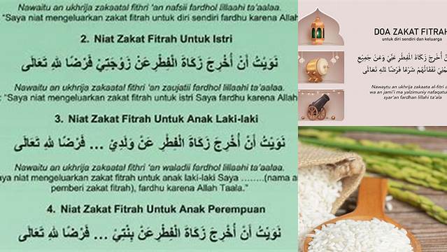 Doa Zakat Fitrah Untuk Keluarga