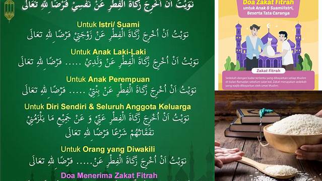 Doa Zakat Fitrah Untuk Suami