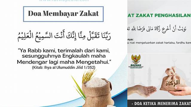 Doa Zakat Penghasilan