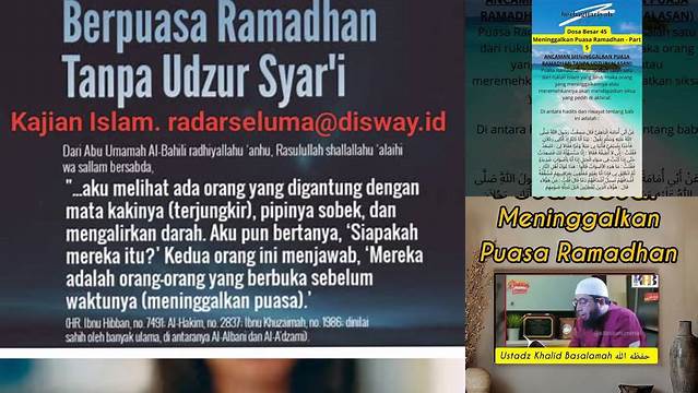 Dosa Meninggalkan Puasa Ramadhan