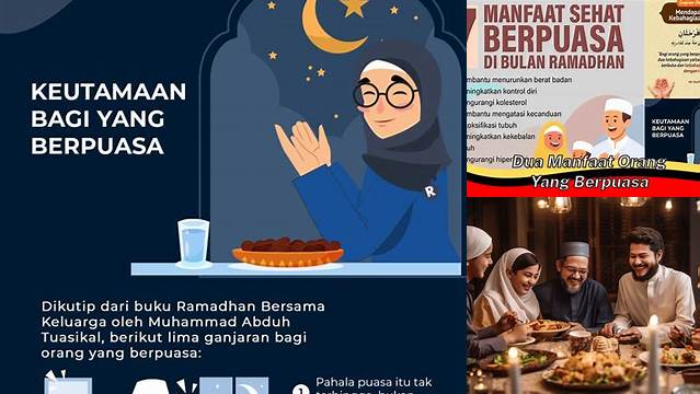 Dua Manfaat Orang Yang Berpuasa