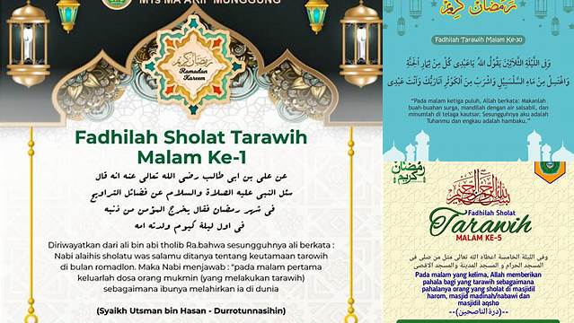 8 Hal Penting tentang fadhilah shalat tarawih raih berkah Idul Fitri