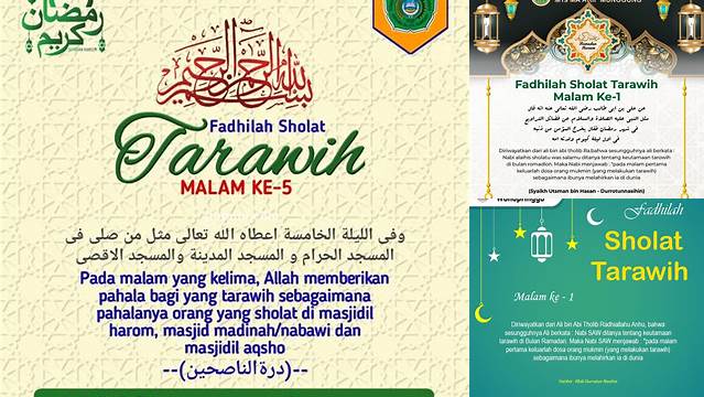 Fadhilah Sholat Tarawih