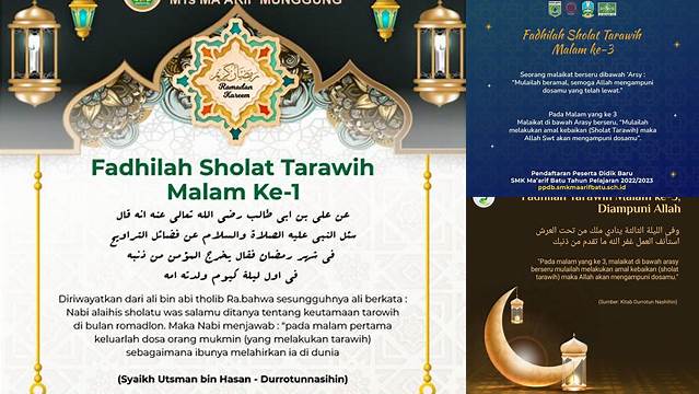 Fadhilah Tarawih Malam Ke 3