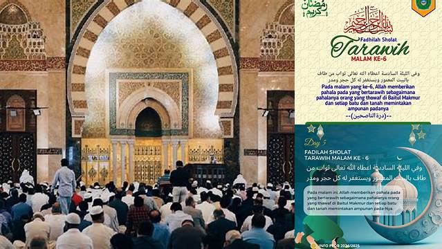 9 Hal Penting tentang fadhilah tarawih malam ke 6  menuju Idul Fitri berkah