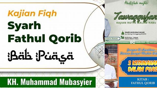 Fathul Qorib Bab Puasa