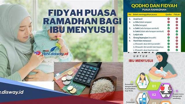 Fidyah Puasa Ramadhan Bagi Ibu Menyusui