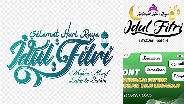 Font Untuk Idul Fitri