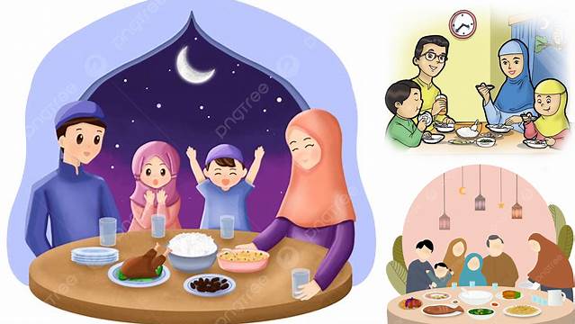 Gambar Berbuka Puasa Kartun