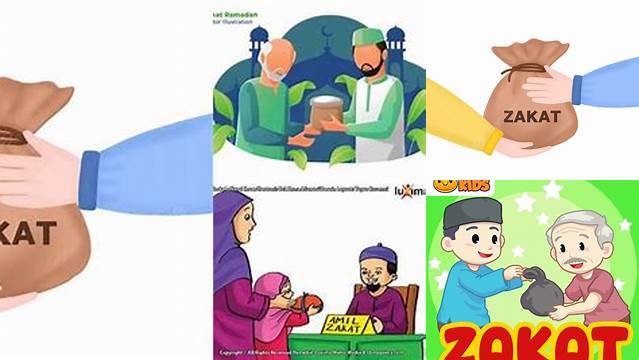 Gambar Zakat Fitrah Kartun