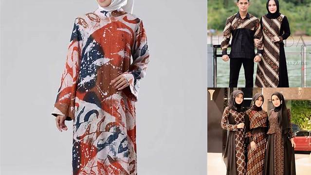 Gamis Batik Haji Kombinasi