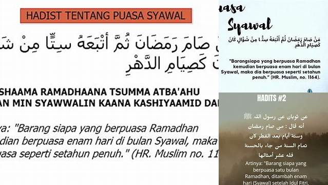 Hadits Tentang Puasa Syawal