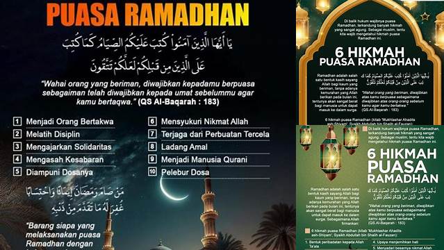 Hikmah Berpuasa Di Bulan Ramadhan