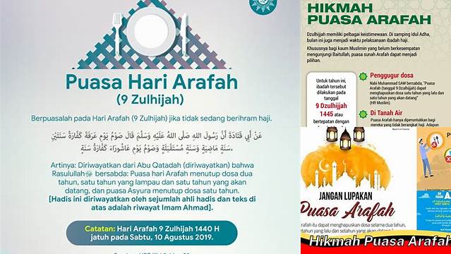 Hikmah Dari Puasa Arafah