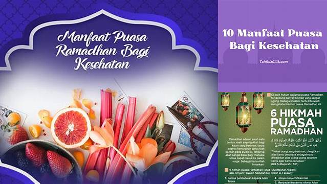 Hikmah Puasa Bagi Kesehatan