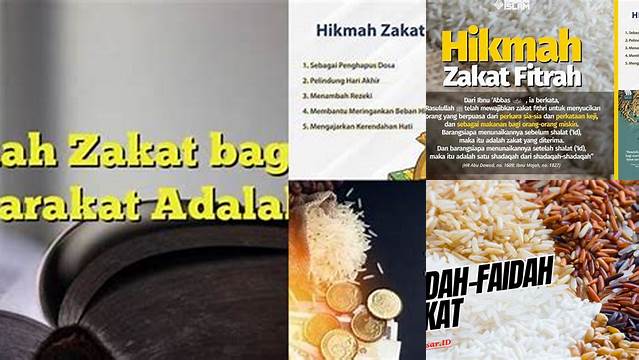 Hikmah Zakat Bagi Masyarakat Adalah