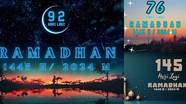 Ketahui 9 Hal Penting tentang hitung mundur ramadhan 2023 Sambut Lebaran Meriah