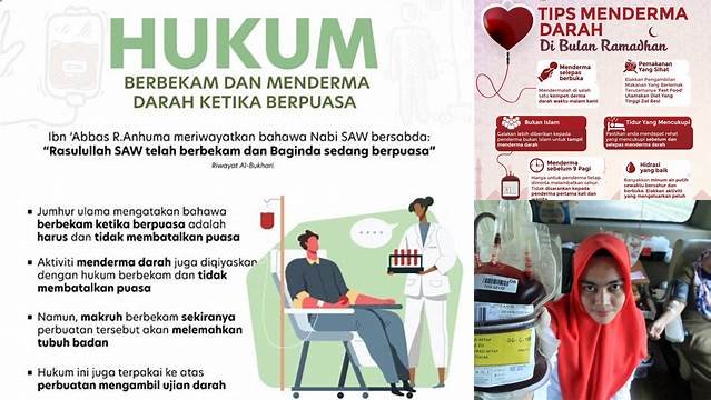 8 Hal Penting tentang hukum ambil darah pada bulan puasa menjelang Idul Fitri