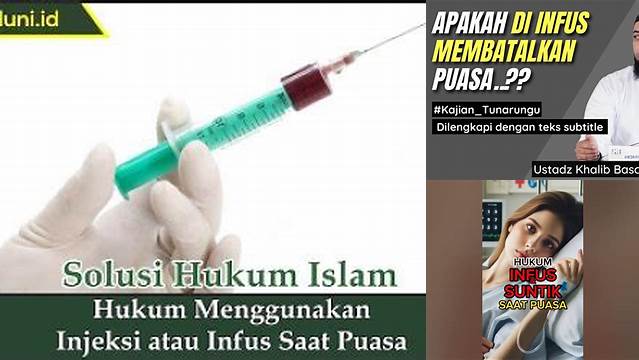 Hukum Infus Saat Puasa