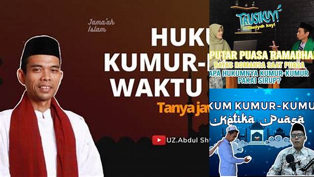 Hukum Kumur Saat Puasa