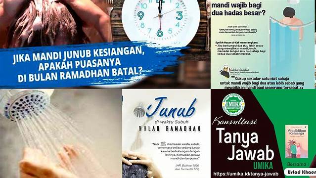 Hukum Mandi Junub Saat Puasa