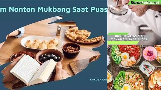 Hukum Melihat Makanan Saat Puasa